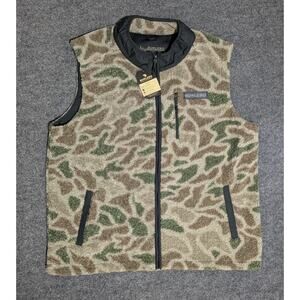 Burlebo Sherpa Vest Mens Size XL Full Zip